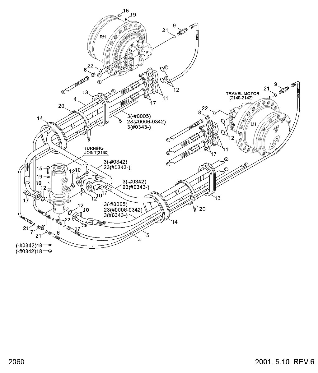 P690-167346 Escavadeira de esteiras Hyundai R250LC-3