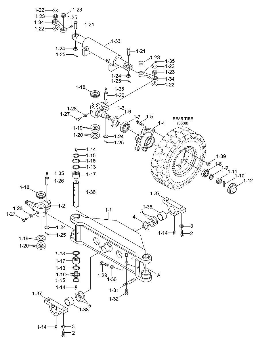 81HM-50100 Empilhadeira Hyundai 15-18-20L-7A