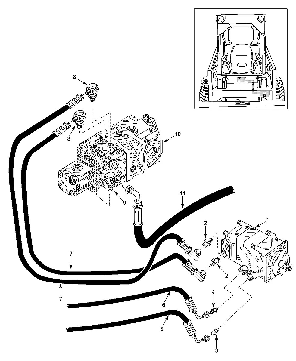YCAC-00619 Mini carregadeira Hyundai HSL680T