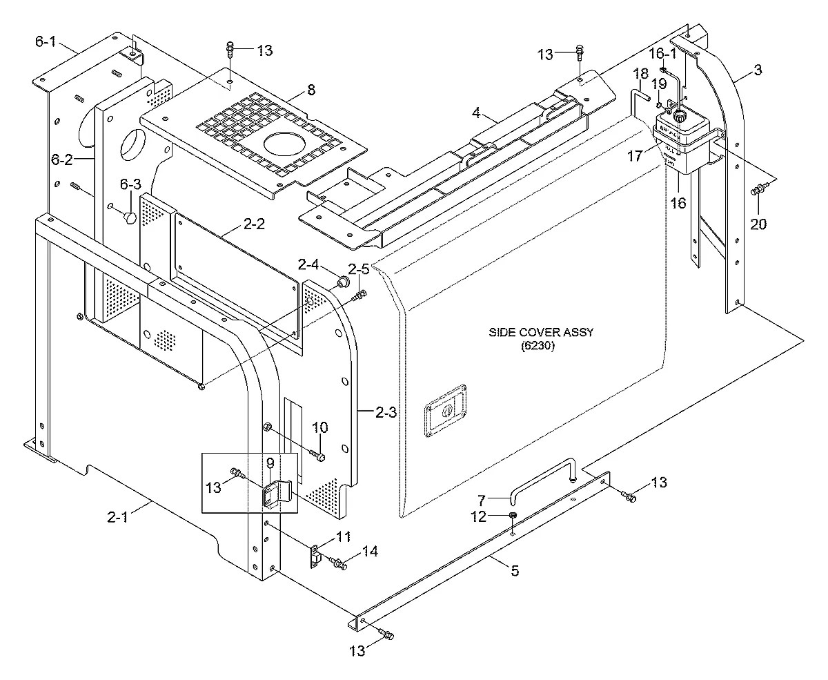 72N4-57001 Escavadeira de rodas Hyundai R140W-7