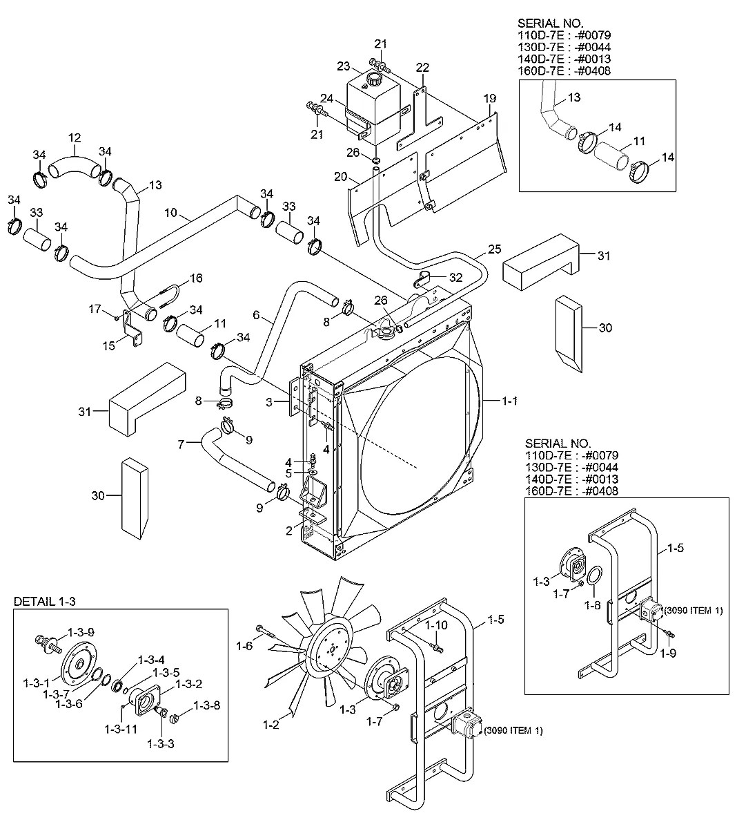 11FT-35013 Empilhadeira Hyundai 110-130-140-160D-7E