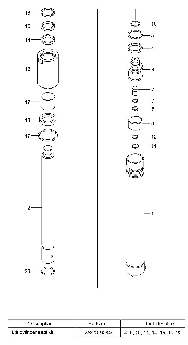 XKCD-02849 Empilhadeira Hyundai 25-30LC-7S