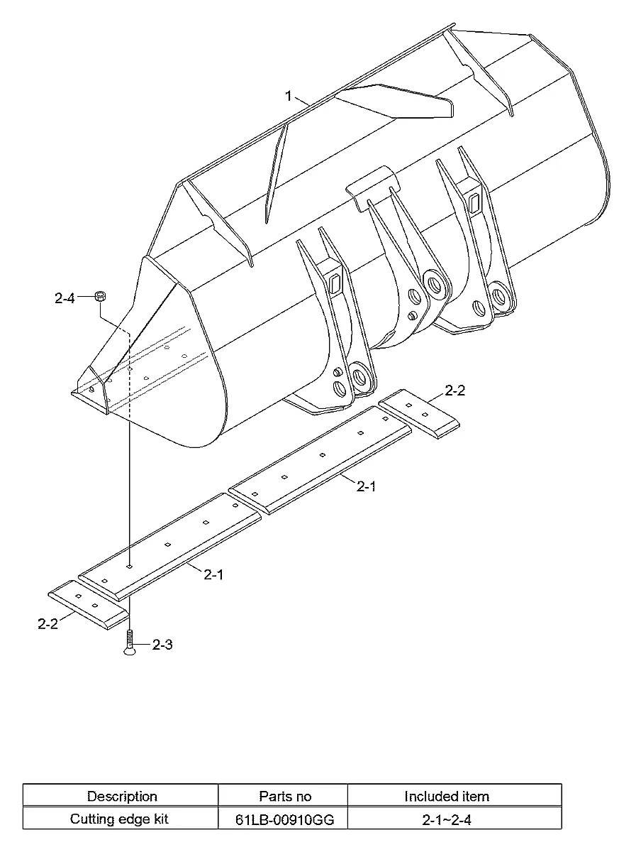 61LB-00040 Pá-carregadeira Hyundai HL770-9S
