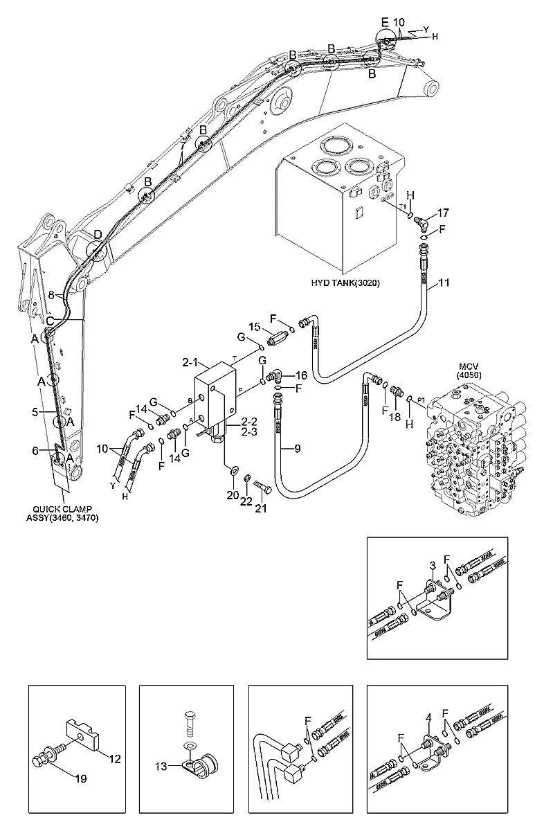 P913-047043 Escavadeira de esteiras Hyundai R520LC-9S