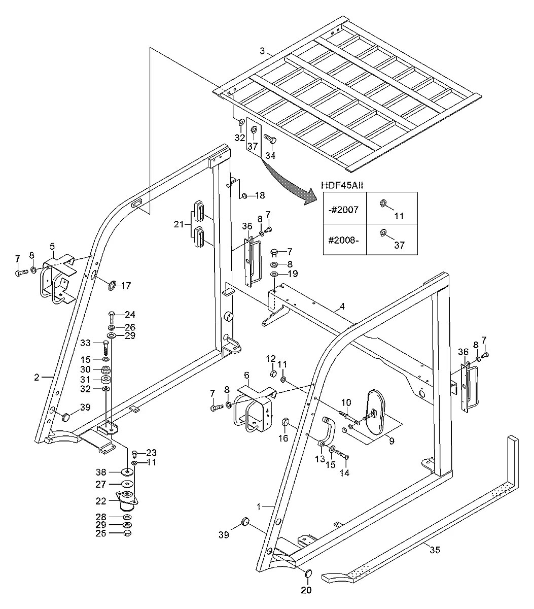F13130231 Empilhadeira Hyundai HDF35-45A-II