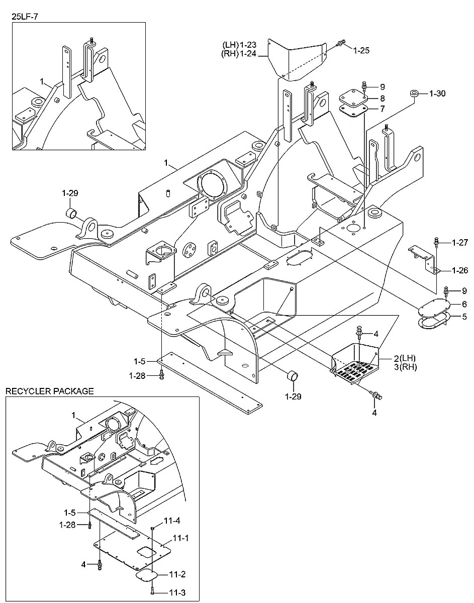 S241-080002 Empilhadeira Hyundai 25-30-33LF-7