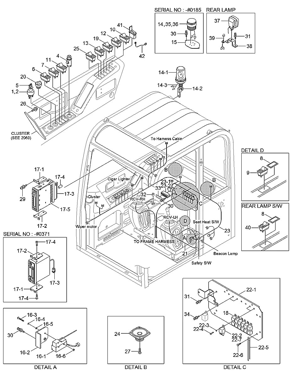 21M6-53800 Escavadeira de esteiras Hyundai R55-7A