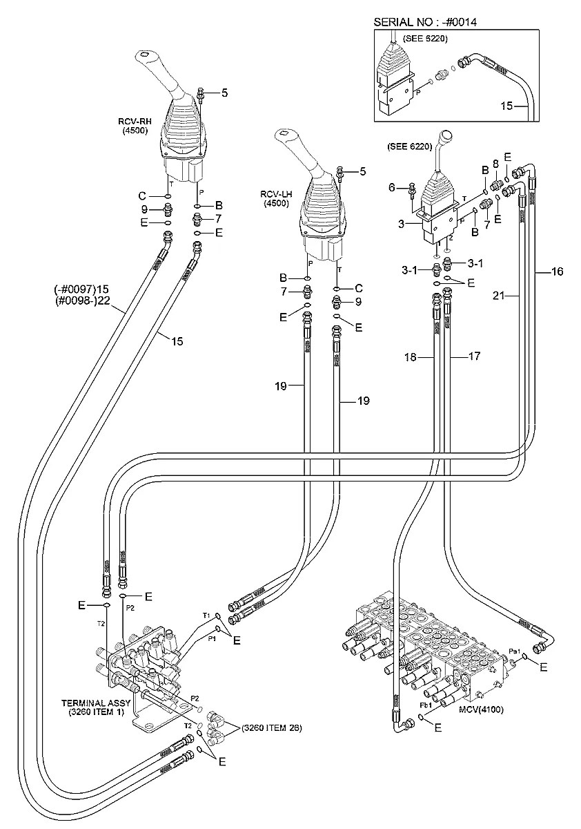 X420-042035 Escavadeira de esteiras Hyundai R17Z-9A