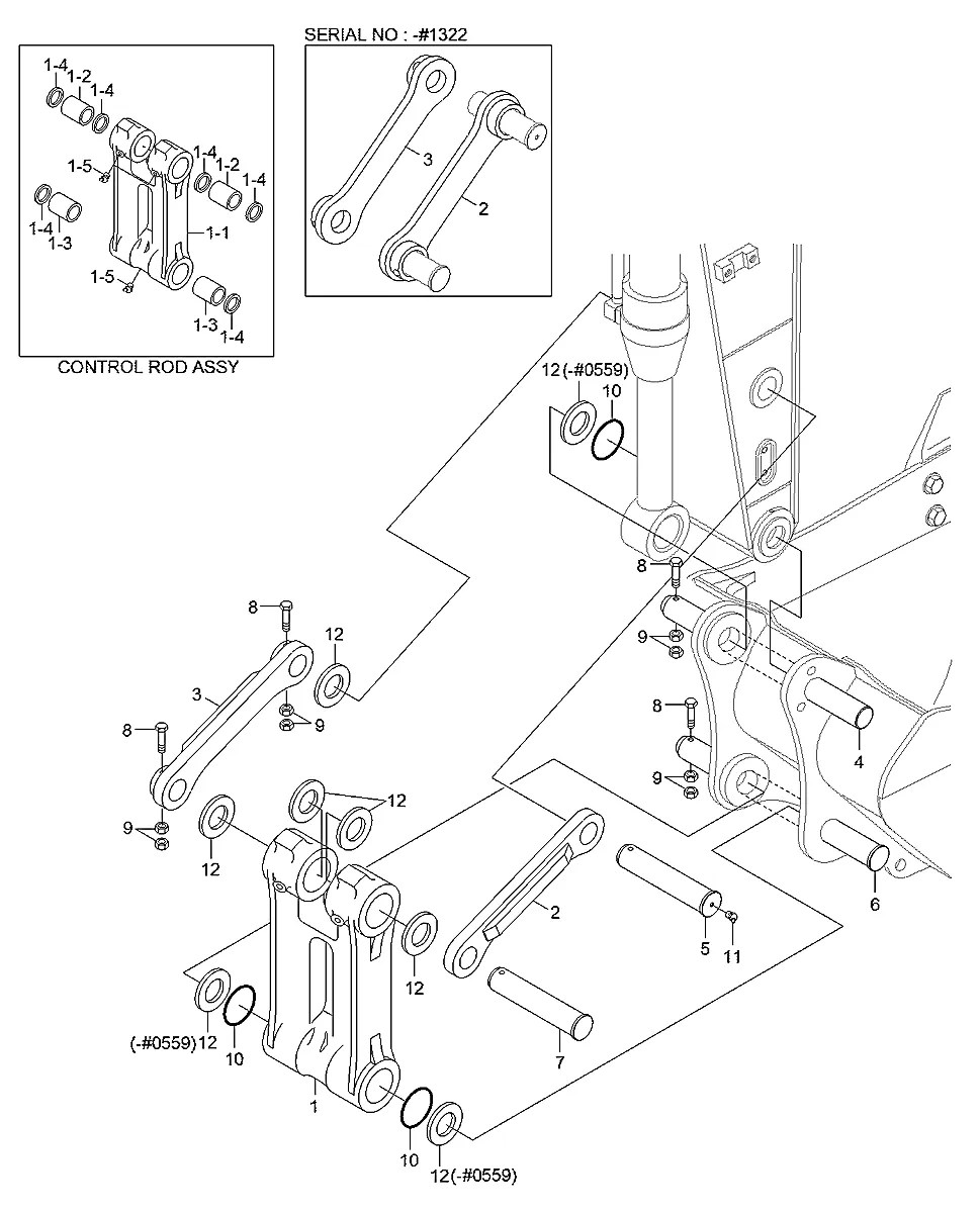61QB-40030BG Escavadeira de esteiras Hyundai R450LC-7