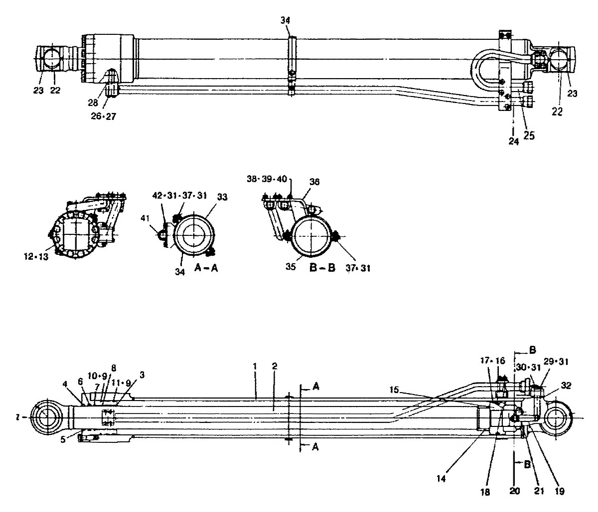 707-35-91420 Escavadeira de rodas Hyundai R200W
