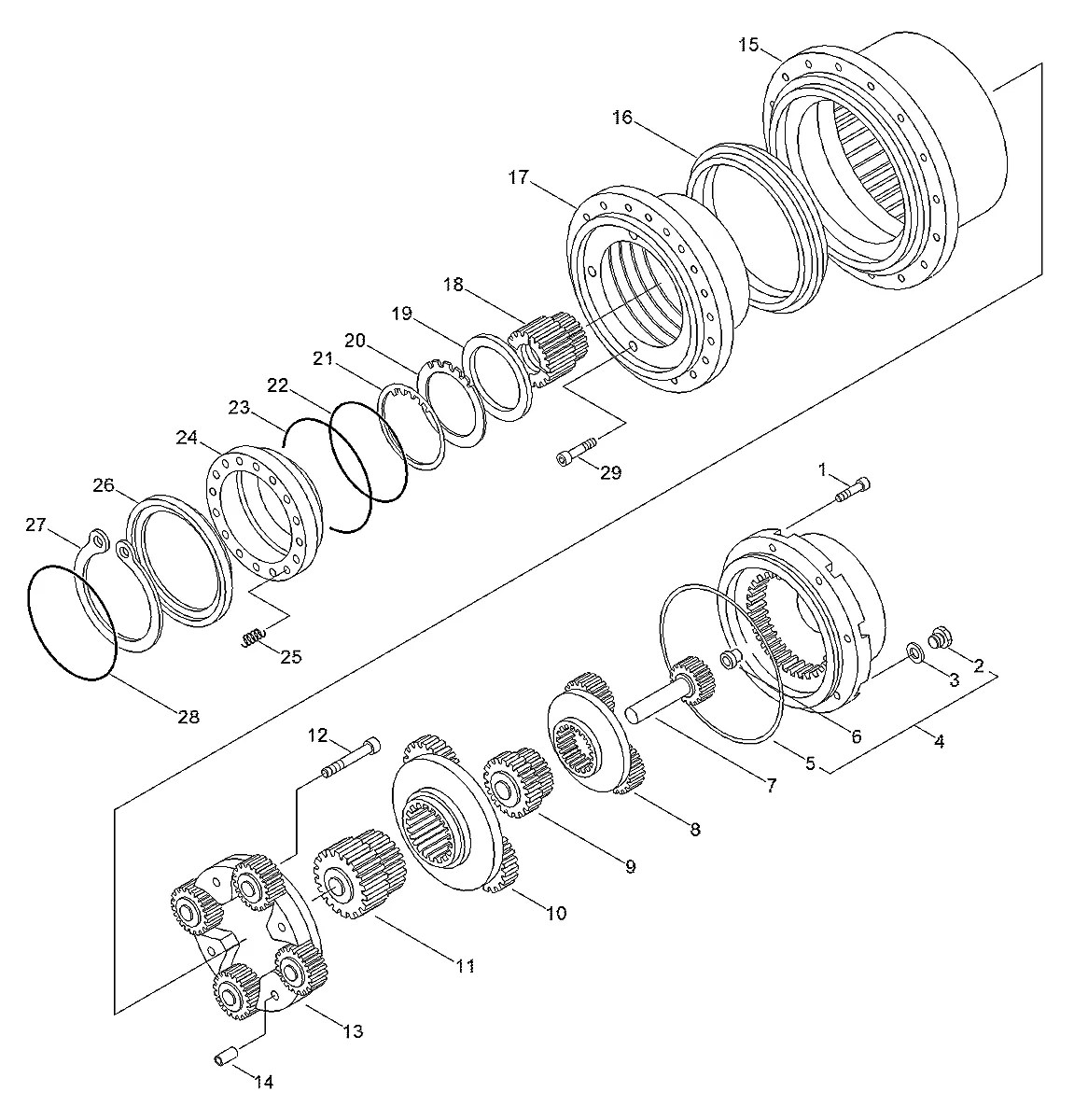 710317015 Escavadeira de esteiras Hyundai R180LC-3