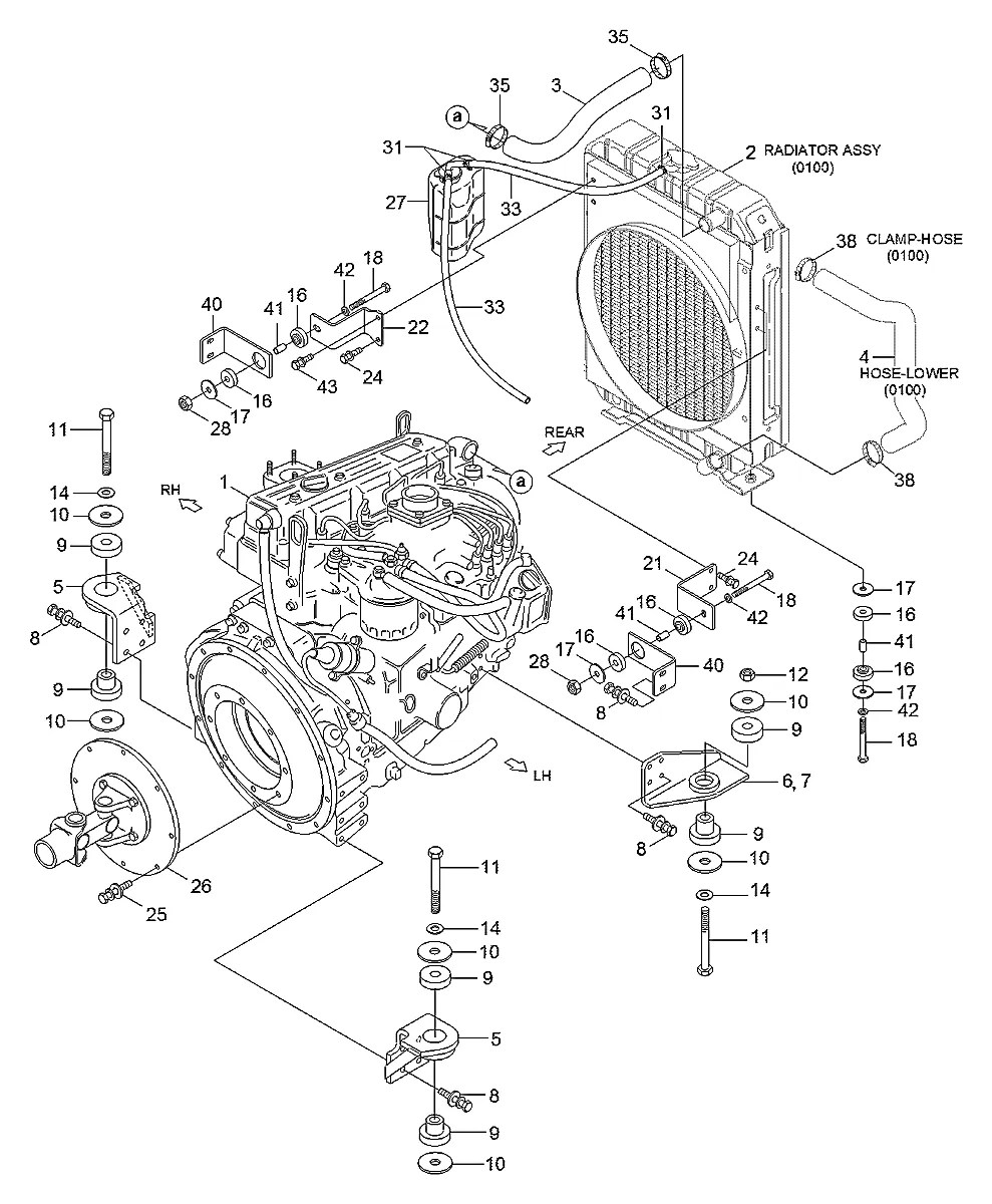 11S4-00630 Mini carregadeira Hyundai HSL610