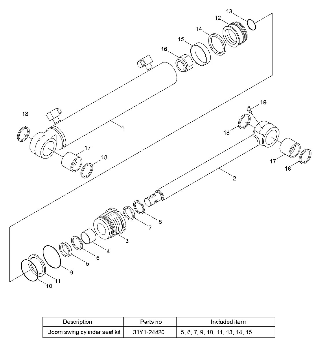 Y210-050111 Escavadeira de esteiras Hyundai R55-7A