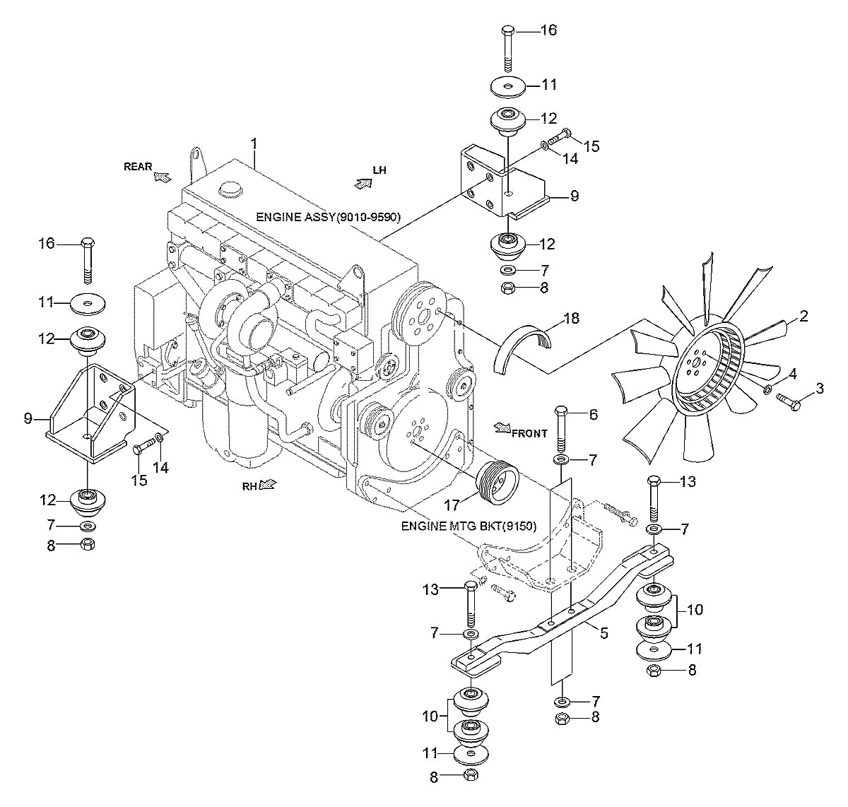 3899594 Escavadeira de esteiras Hyundai R450LC-7