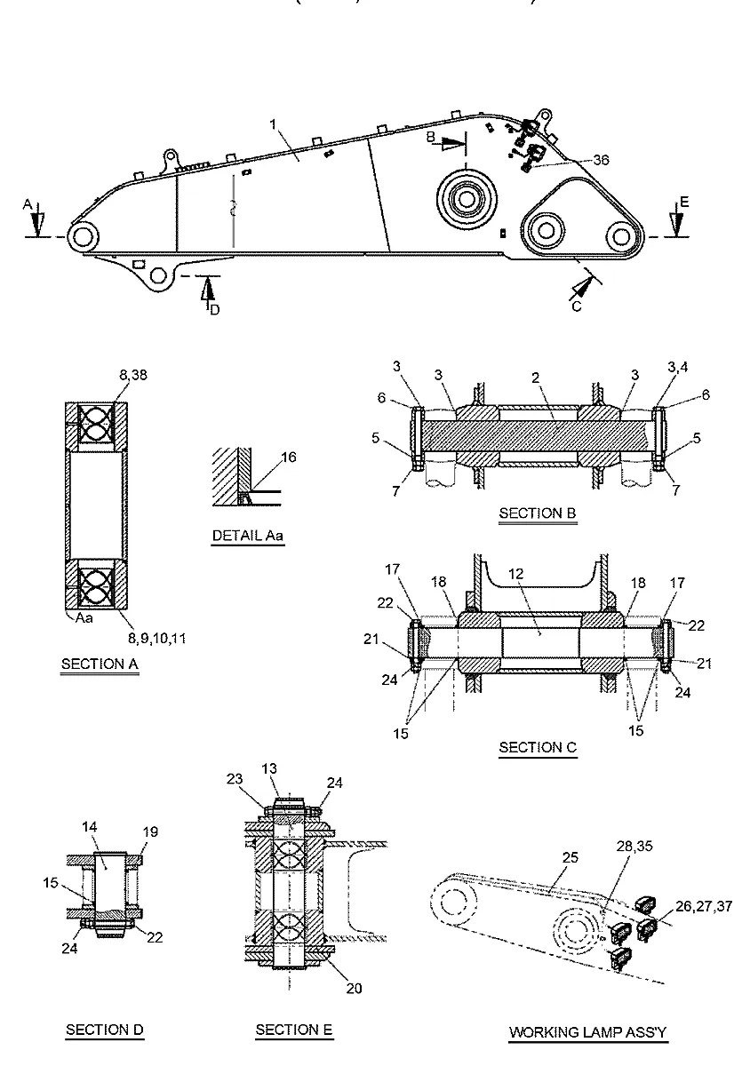 XKDA-00484 Escavadeira de esteiras Hyundai R520LC-9S