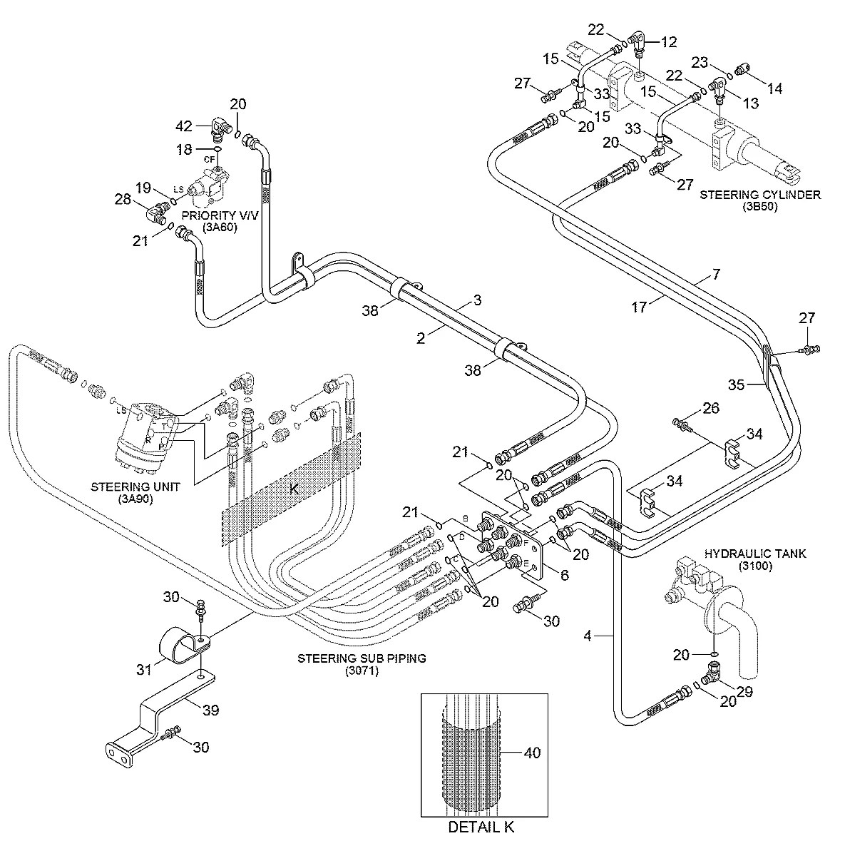 P930-064045 Empilhadeira Hyundai 50-60-70D-7K