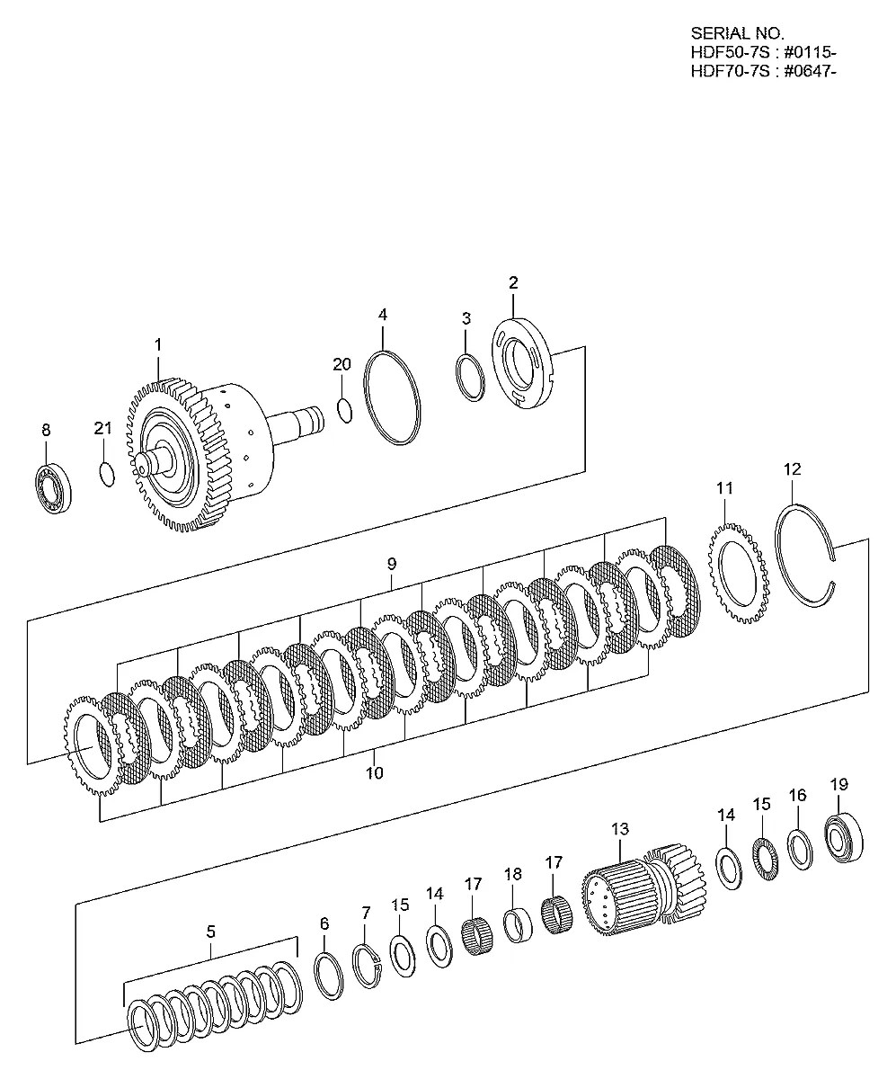 ZGAQ-03977 Empilhadeira Hyundai HDF50-70-7S