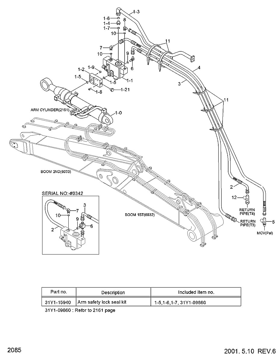 P620-082172 Escavadeira de esteiras Hyundai R250LC-3