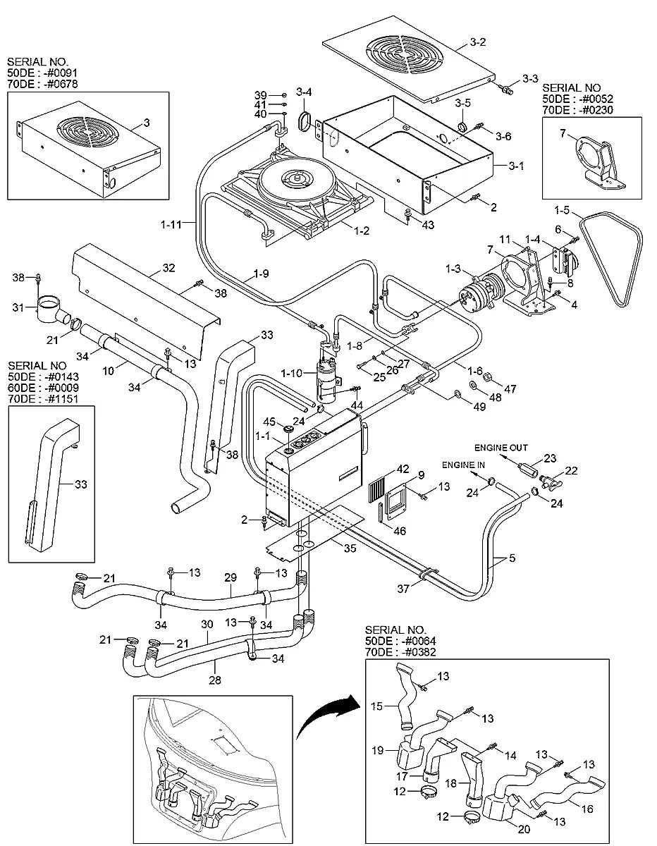 S791-045025 Empilhadeira Hyundai 60D-7E