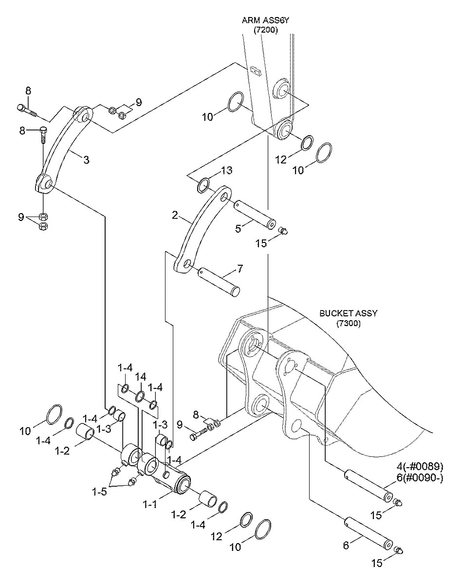 S391-055085 Escavadeira de esteiras Hyundai R80-7