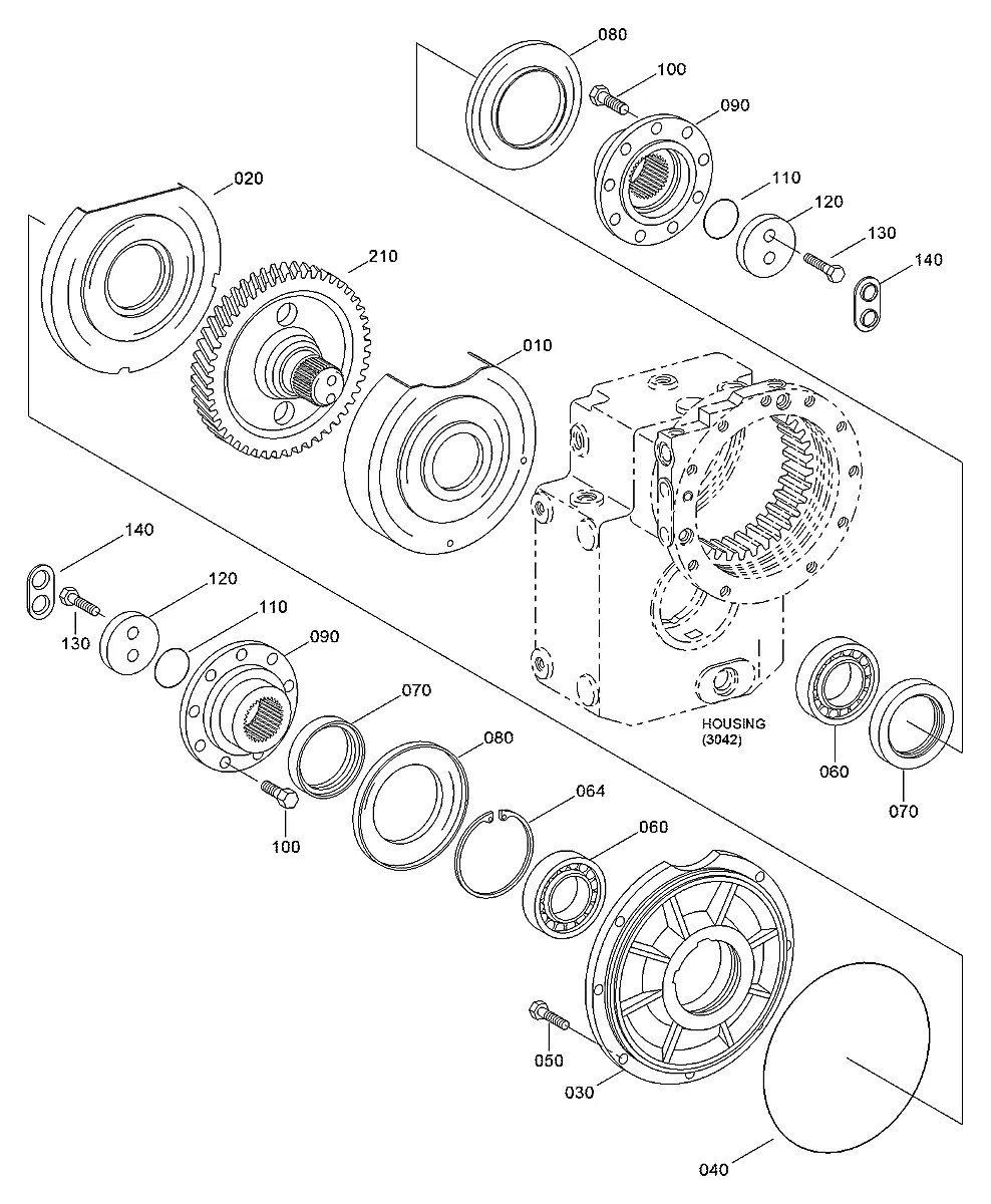 4143-303-026 Escavadeira de rodas Hyundai R130W-3