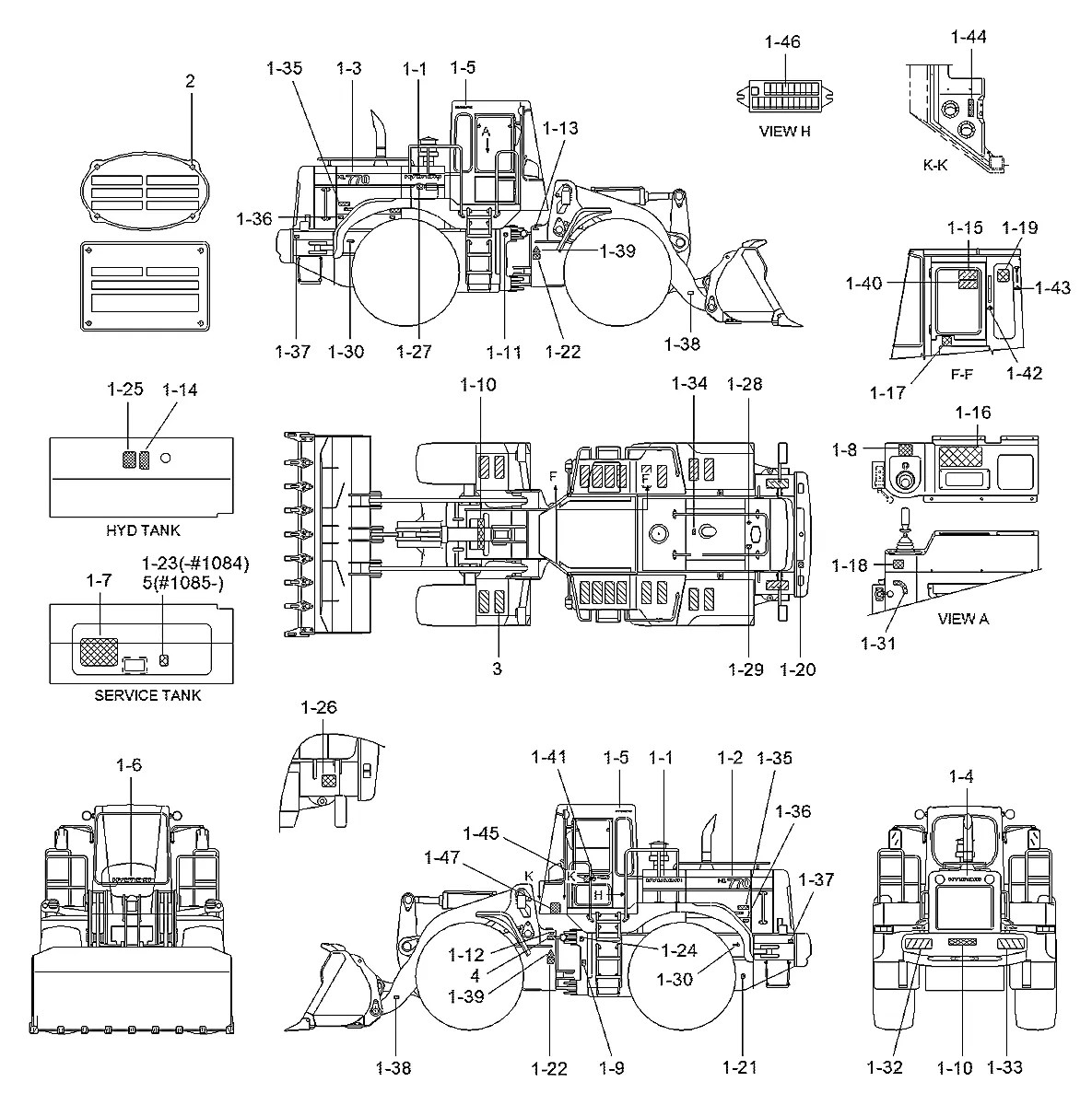 94L3-01000 Pá-carregadeira Hyundai HL770-3