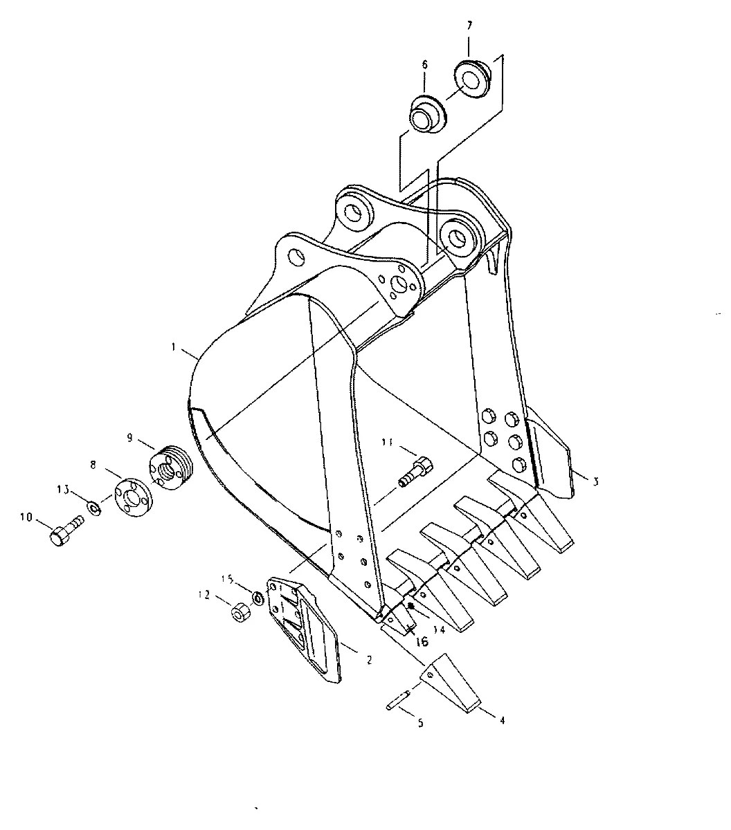 61E3-3213 Escavadeira de rodas Hyundai R130W
