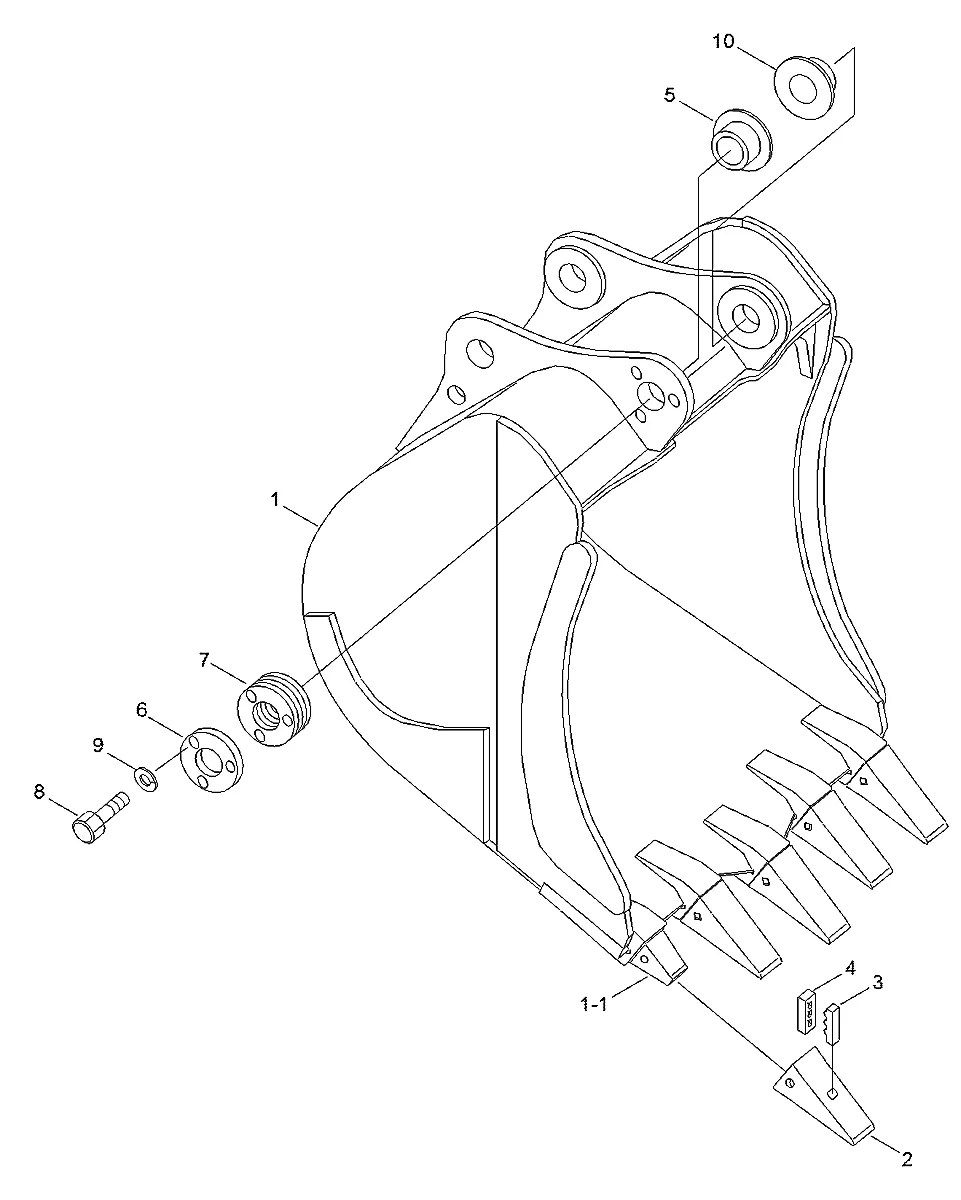 61EM-30270 Escavadeira de rodas Hyundai R200W