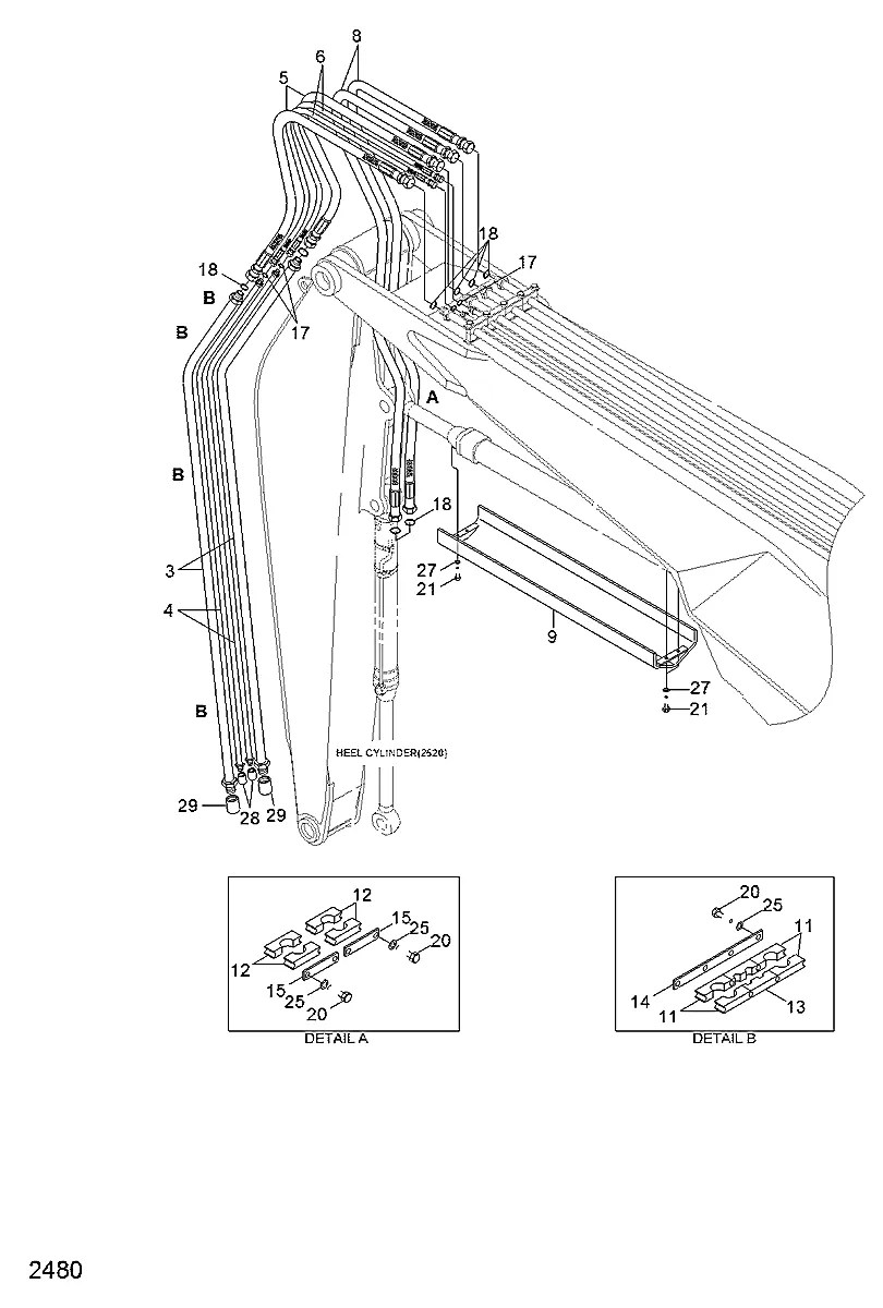 P913-085033 Equipamento florestal Hyundai 42HDLL