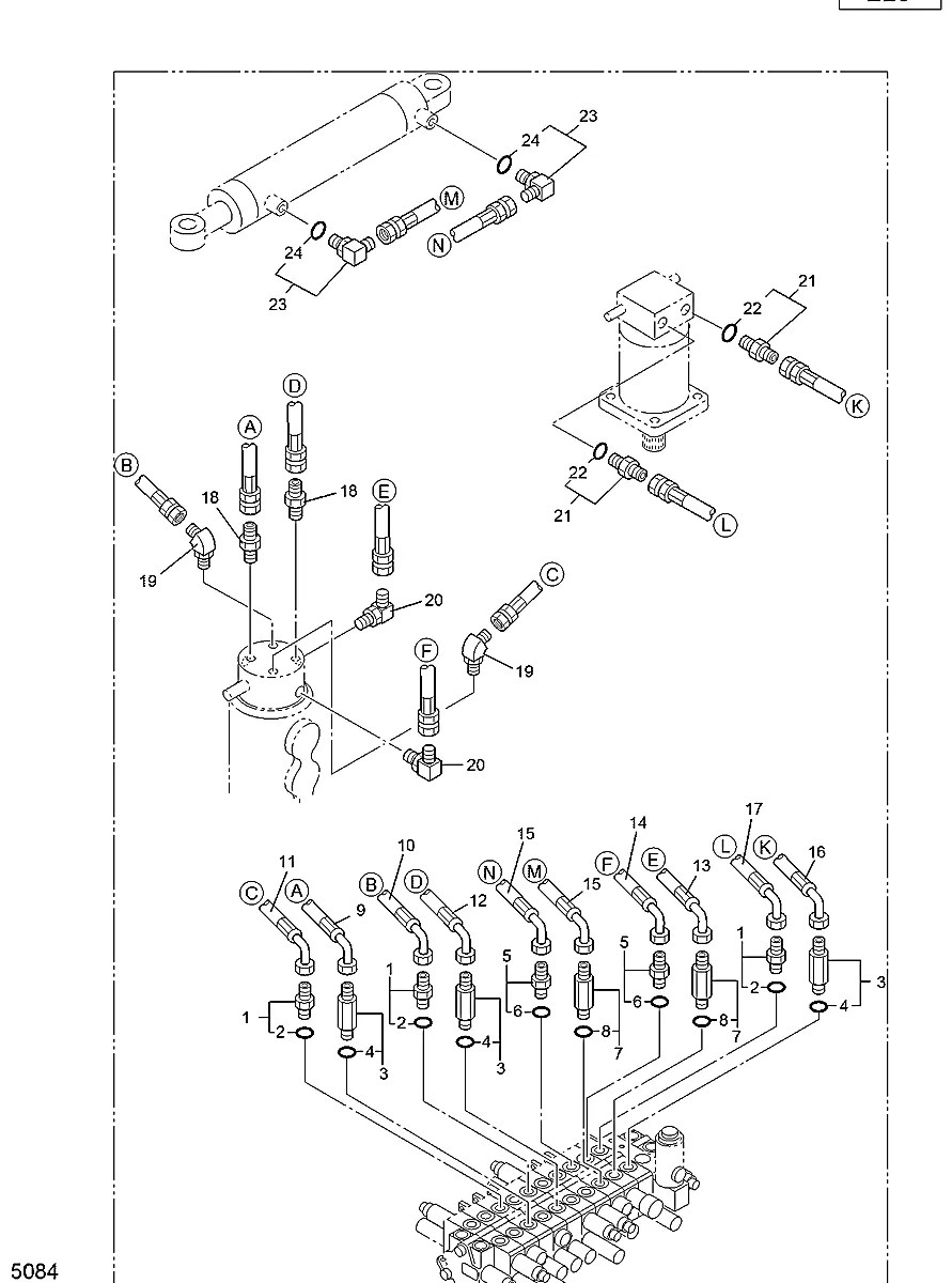 XJDH-03464 Escavadeira de esteiras Hyundai R22-7