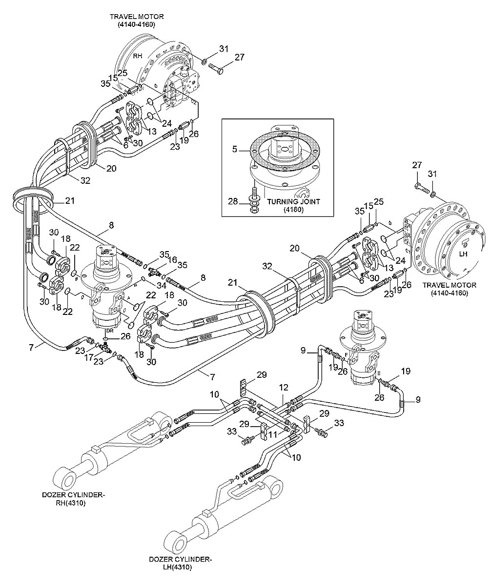 P931-087019 Escavadeira de esteiras Hyundai R180LC-7A