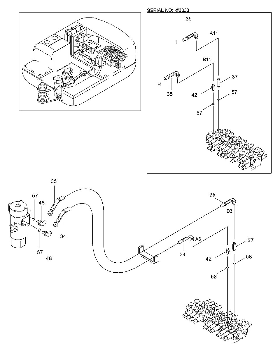 P620-065044 Escavadeira de rodas Hyundai R55W-3
