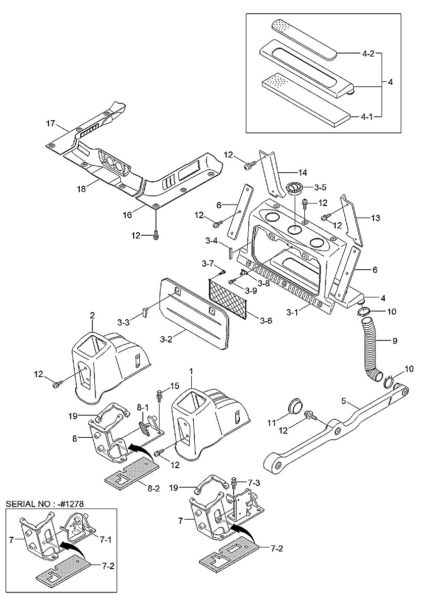 71S8-20360 Mini carregadeira Hyundai HSL850-7A