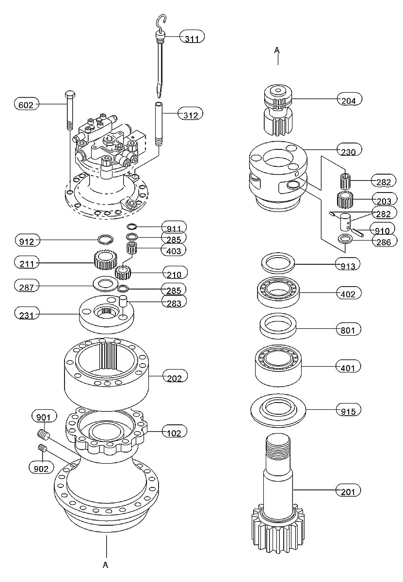 6324250-0328 Escavadeira de esteiras Hyundai R160LC-3