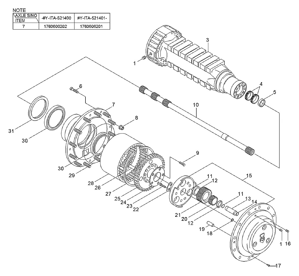 1760606201 Pá-carregadeira Hyundai HL740-3