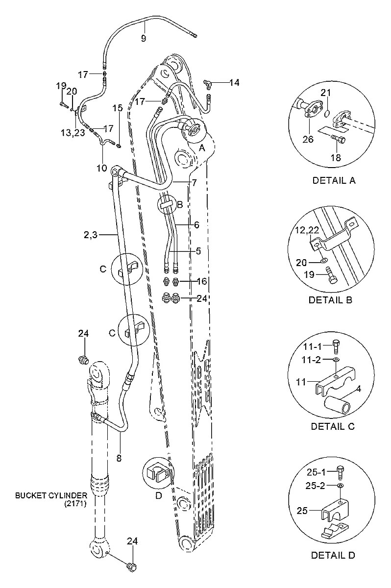 P610-042018 Escavadeira de esteiras Hyundai R290LC-3H