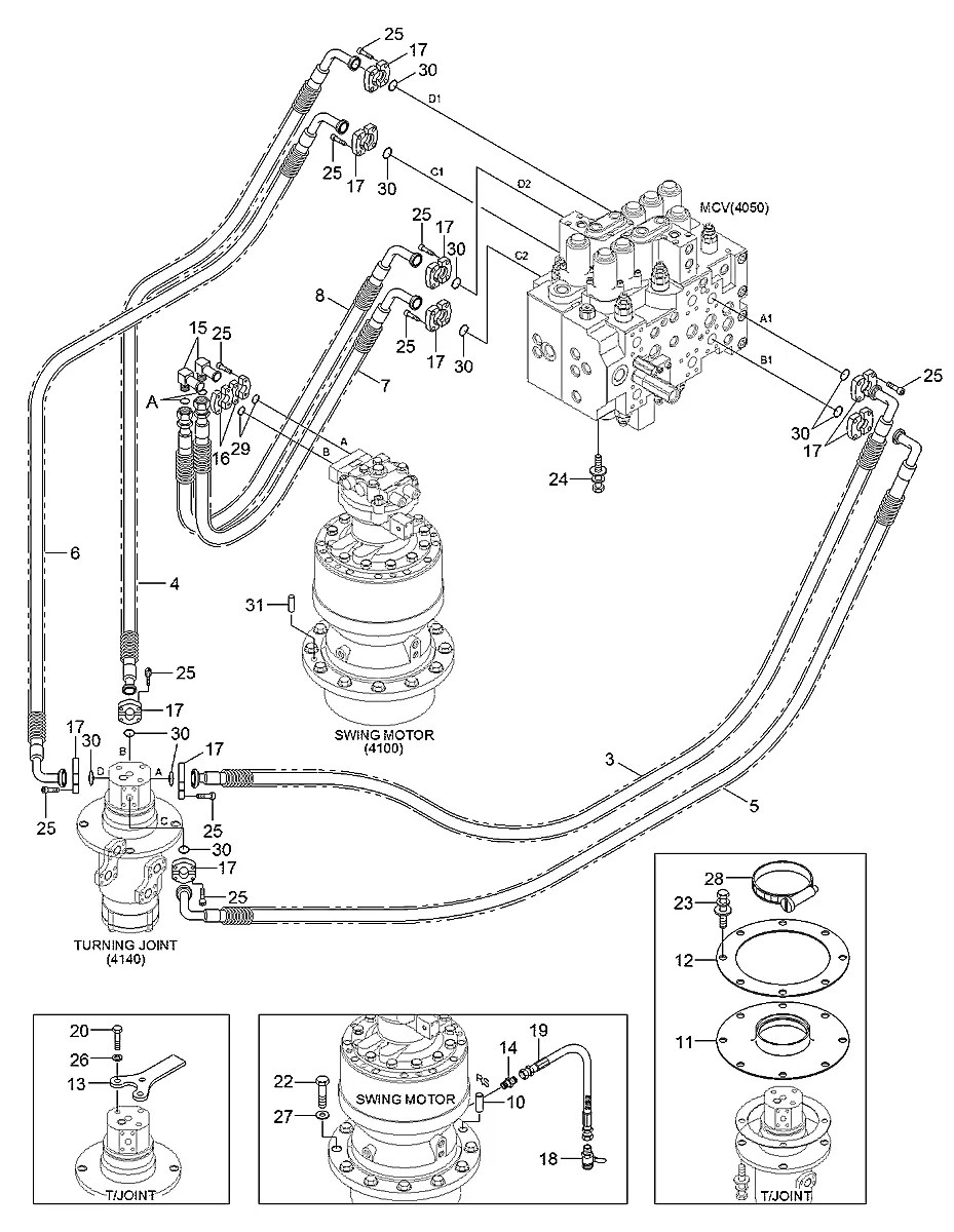 X500-430003 Escavadeira de esteiras Hyundai RD220LC-9
