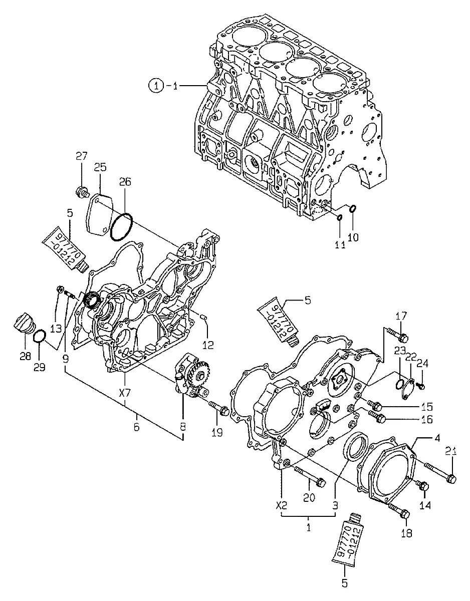 129900-32000 Mini carregadeira Hyundai HSL810