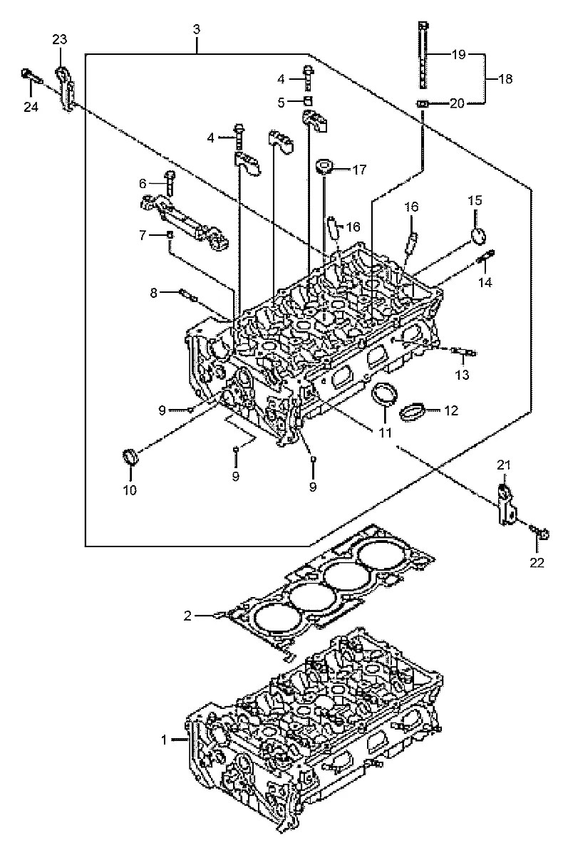 22322-25001 Empilhadeira Hyundai 30GC-7A