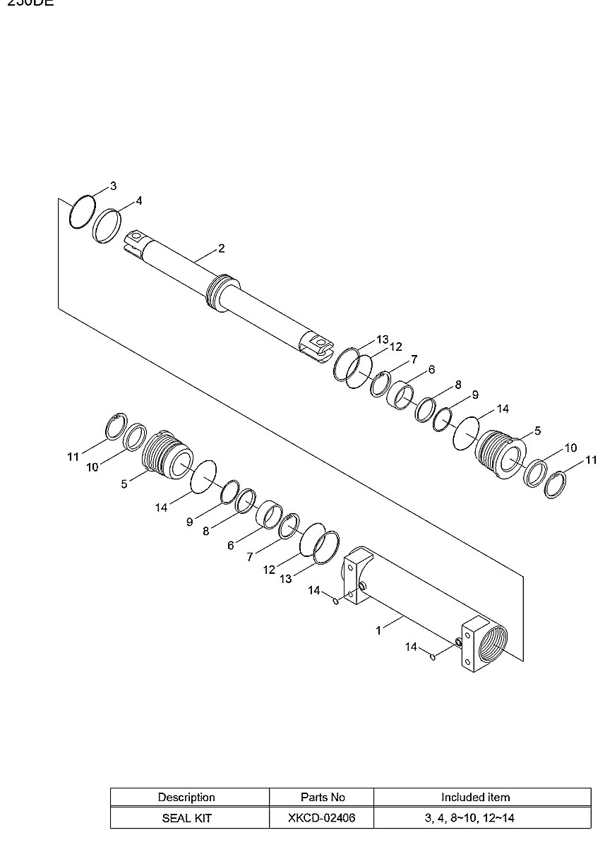 XKCD-02405 Empilhadeira Hyundai 250D-7E