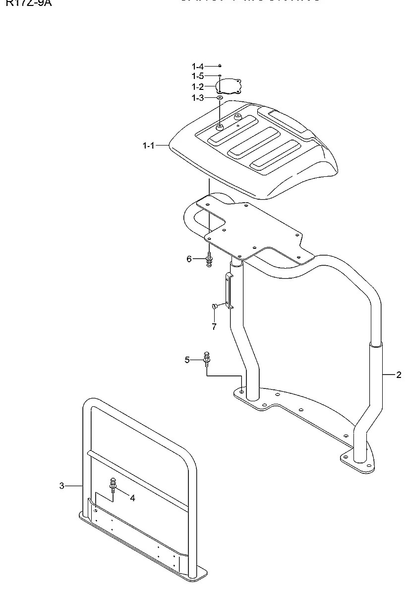 S295-080006 Escavadeira de esteiras Hyundai R17Z-9A