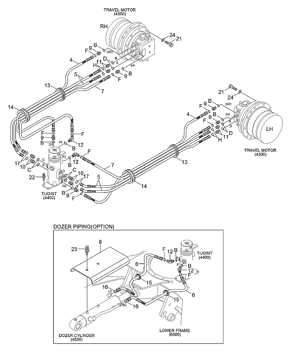 S760-031400 Escavadeira de esteiras Hyundai R25Z-9A