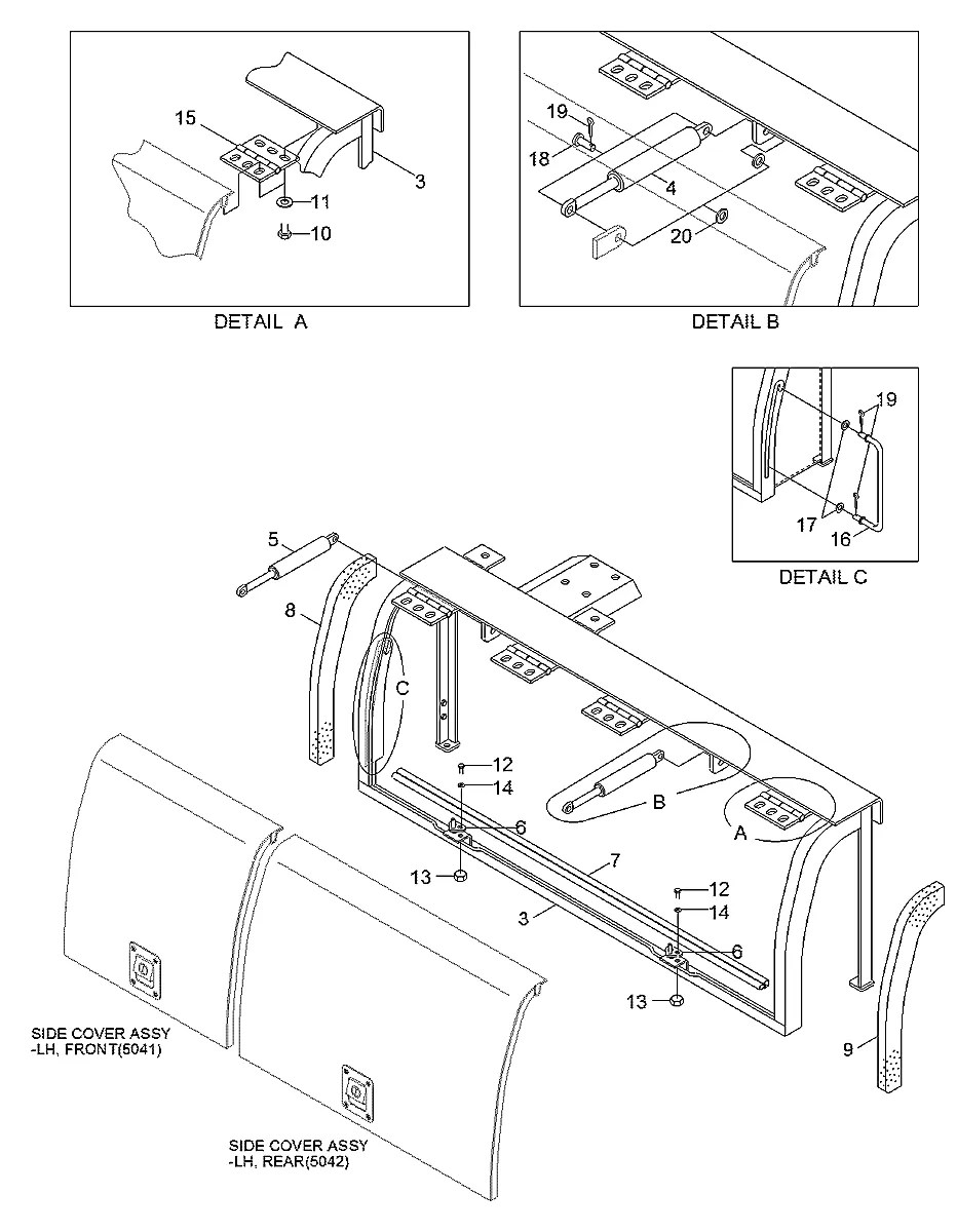 S771-031000 Escavadeira de rodas Hyundai R200W-3