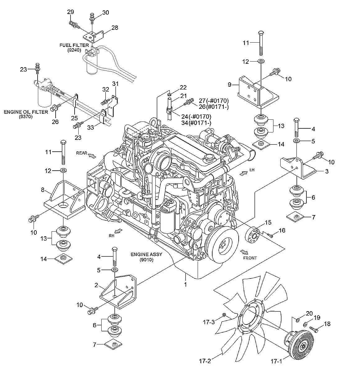 11N6-10445 Escavadeira de esteiras Hyundai R260LC-9A