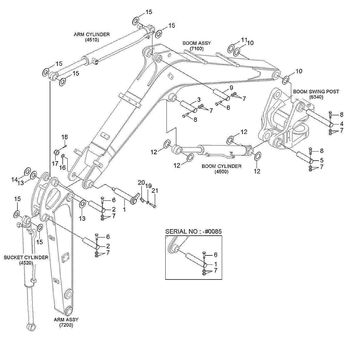 61MJ-08300 Escavadeira de esteiras Hyundai R25Z-9A