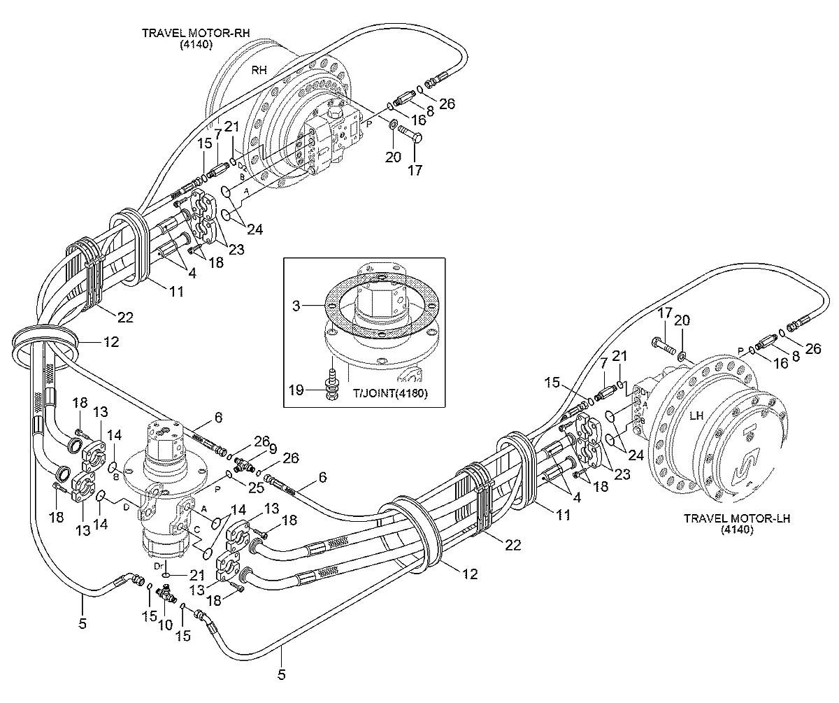 31Q4-40420 Escavadeira de esteiras Hyundai RB140LC-9S