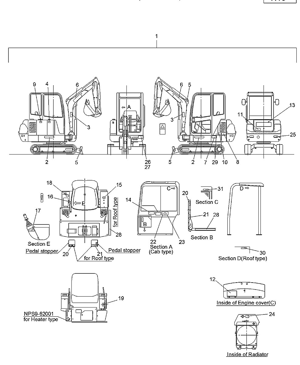 XJDH-01767 Escavadeira de esteiras Hyundai R22-7