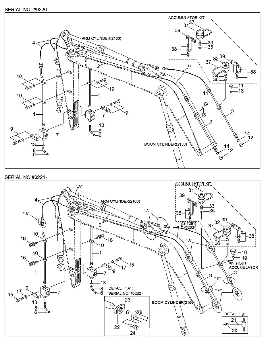 P680-207330 Escavadeira de esteiras Hyundai R360LC-3