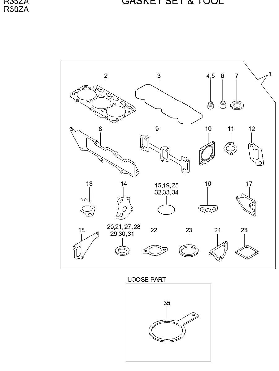 129017-12110 Escavadeira de esteiras Hyundai R35Z-9A