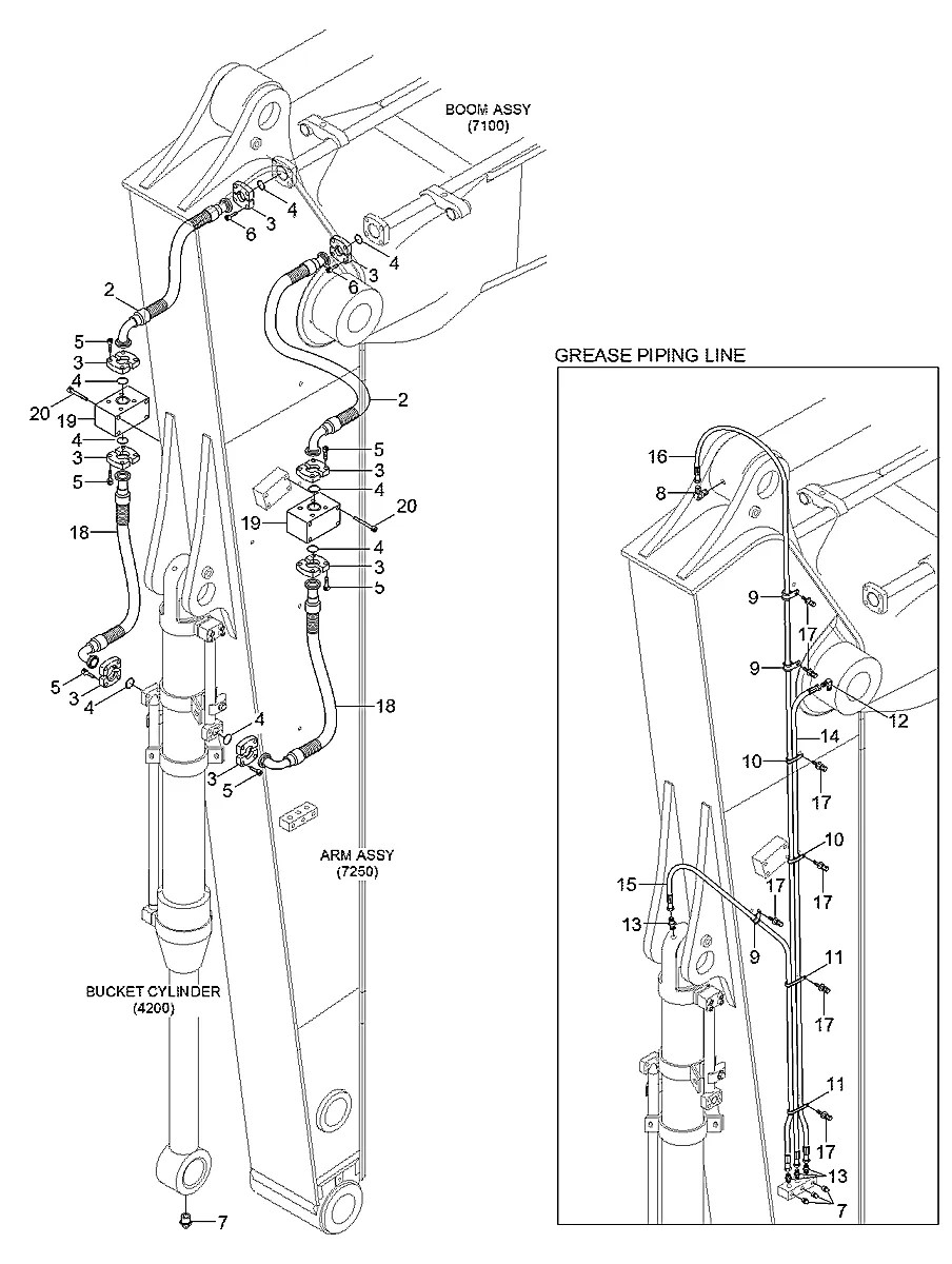 P840-042070 Escavadeira de esteiras Hyundai R510LC-7